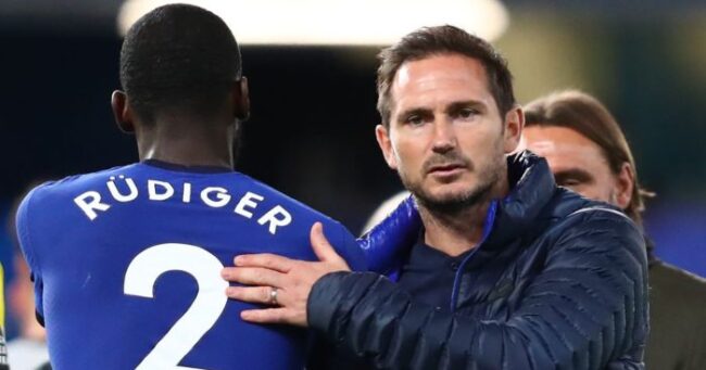 Frank Lampard Antonio Rudiger Chelsea