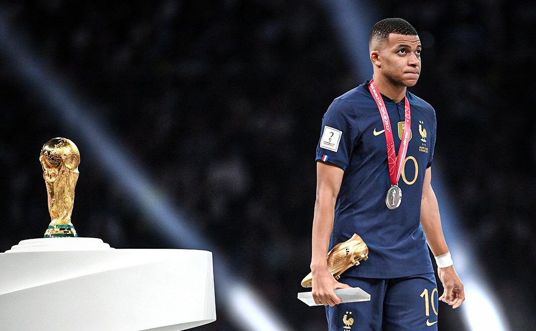 mbappe after losing the world cup final